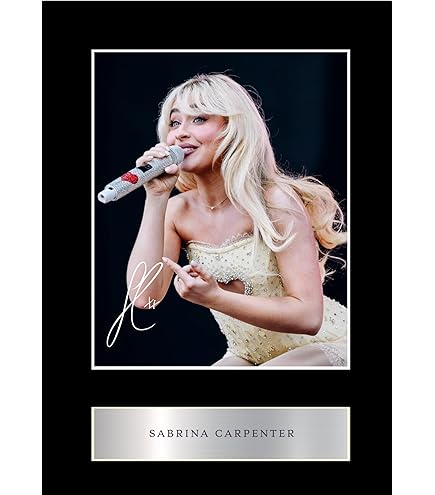 Sabrina Carpenter Studio album Short n' Sweet Signed Poster Print