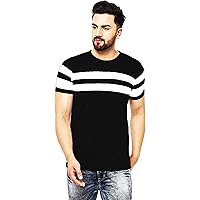 Leotude Regular Fit Half Sleeve Printed Tshirt for Men