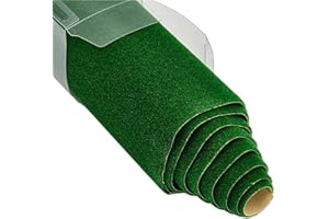 Iberplace Tappeto erboso artificiale 41 × 100 cm (7 colori) Arazzo – Ideale per modellismo, diorami e presepe, modellismo ferroviario (verde scuro)