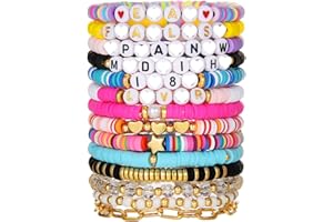 HEEYA 11/12/14/16Pcs Tay-lor Friendship Bracelets for Girls, 1989 Lover Fearless Reputation Evermore Folklore Red Midnights Speak Now, Album Inspired Bracelets Set for TS Fans Gift