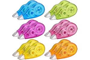 Unvtap Korrekturroller 12pcs Korrekturmaus Mini Regenbogen-Korrekturroller maus, Korrekturband für Studenten Kinder, im Büro Arbeitendes Personal