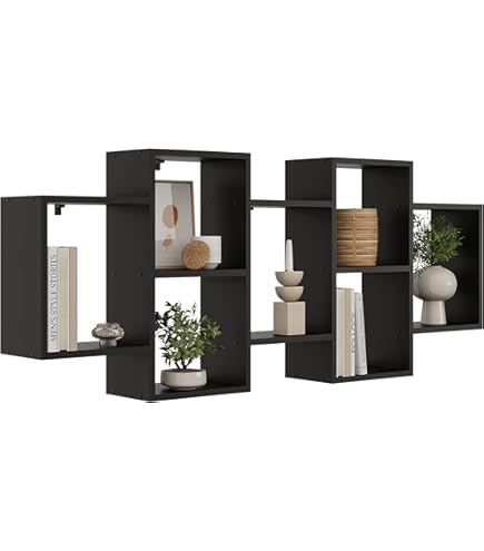 Étagères Murales Bois & Métal | Etagère Suspendue Industrielle | Pier