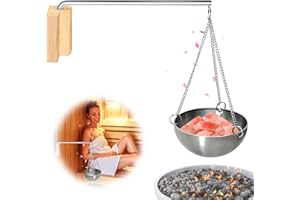 BORDEAG Bol D'arôme Sauna, Bol D'arôme De Sauna, Bol D'arômes De Sauna, Bol De Sauna Acier Inoxydable, Sauna Aroma Bowl, Bols Aromatiques Pour Sauna, Pour Sauna Et Spa À La Maison, Sauna Traditionnel
