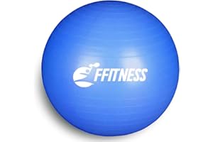 FFitness Total Body Balance Ball para gimnasia prenatal | Big Gymball (55 65 75 85 95 cm) antiestallidos para Core Stability | Ejercicios abdominales, resistencia, fortalecimiento