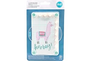 We R Memory Keepers American Crafts Mini Precision Press-Stamping Tool, Scrapbooking Essential-3" x 5"