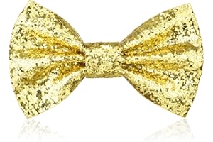 Aomig Noeud Papillon Homme avec Paillettes, 1PC Flash Nœud papillon avec crochet, Réglable Noeud papillon pré-noué formel pour Mariage Fête, Soirée