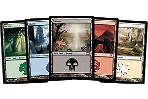 500 Magic: The Gathering Basic Lands - 100 of Each Land Type (Plains, Islands, Swamps, Mountains, Forests) by Magic: The Gathering