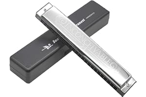 ADIYA Swan - Armonica polifonica a 24 fori, in chiave di do, A/B/D/E/F/G/A #/C#/D#/F#/G #, Armonica tremolo professionale per principianti, bambini e adulti (chiave di D#)