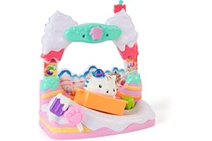 DREAMWORKS GABBY'S DOLLHOUSE Gabby's Dollhouse: The Movie, Cakey Cat's Sweet Treat Balcony with Toy Figure & doll's house accessories, Kids Toys for Girls & Boys Ages 3 and Up