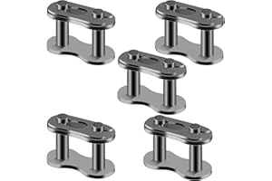 QAZAKY 5 Pcs 428H Drive Chain Repair Master Connector Split Link for 50cc 70cc 90cc 110cc 125cc 150cc ATV Quad Scooter Motorcycle Go Kart Moped Pit Dirt Pocket Mini Bike TaoTao Buyang Sunl Jonway 428