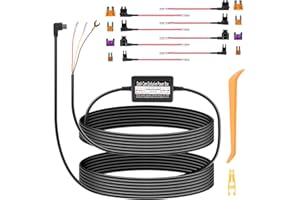 Blumacht Kit de Cableado de Cámara de Salpicadero, Fusible de kit de Cable Duro TIPO C para Dashcam, Herramienta de Cable de Alimentación del Cargador de la Cámara del Tablero del Automóvil con