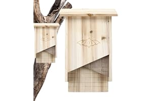 AIYING murciélagos Madera,Casas murciélagos Grandes para Exteriores | Casa para murciélagos Madera Resistente a la Intemperie para Exteriores, jardín, Balcones, Invierno, instalación