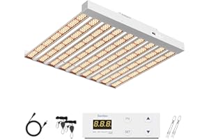 Sonlipo SPF2000 PRO Lampe de culture LED à spectre complet pour légumes et fleurs,lampes de culture semblables au soleil pour les plantes,la floraison et la croissance des plantes, lumière des plantes