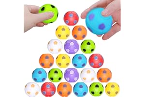 SCIONE 36Pack Football Party Bag Fillers for kids Hard Plastic 1.25" Fidget Soccer Balls Toys for Classroom Return Birthday Gifts Easter Party