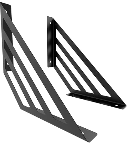 Sossai Wandconsoles 2 stuks FSHR 120x120 mm van aluminium – wandbeugel voor legplank – zilver – modern design