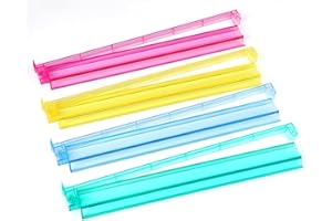 cdxhome Mah Jongg Lot de 4 supports de carrelage tout-en-un en acrylique transparent avec poussoirs intégrés – Supports de carrelage Majiang américain moderne (multicolore)