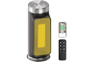 DAYETTE 1800W heizlüfter, Smarte keramik Elektroheizkörper energiesparend heaters for room mit Wifi/App & Fernbedienung, 24 Timer