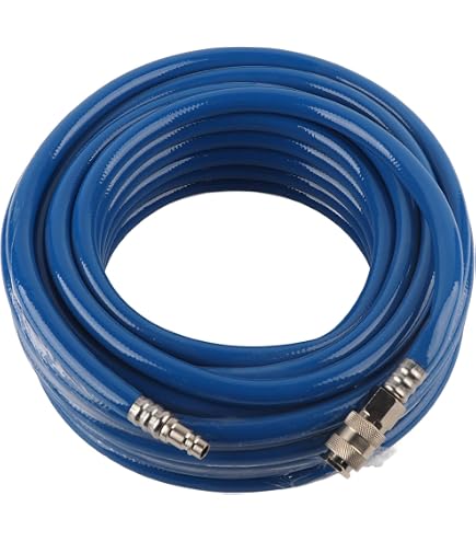 Tuyau Air Comprimé 10m - 10mm Intérieur, 20 Bars - Caoutchouc Souple Résistant à L'huile