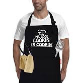 Funny Cooking Apron For Men & Women - Adjustable BBQ Gardening Painting Apron With Pockets, Fathers Day Gift - View #3