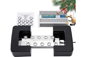 Mxmoonant 10 teste creatore di nebbia 7L/H Nebulizzatore a ultrasuoni con boa e alimentazione 400W per orticoltura Paesaggio scenico Conservazione delle verdure Atmosfera magica (10 teste)