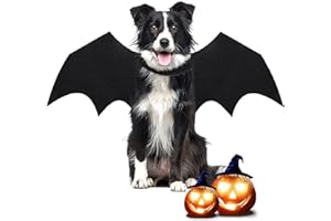 CEASELESLY Halloween kostüm Hunde groß,Haustier Hund Fledermaus,Fledermausflügel,Großer Hund Cosplay Fledermaus Kostüm,Halloween Kostüm Schwarze Fledermaus Großer Hund Vampir Cosplay Kostüm