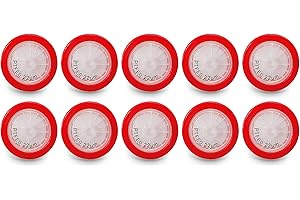 AMTAST Syringe Filters PTFE 25MM Diameter 0.22um Pore Size Non Sterile(Pack of 10)