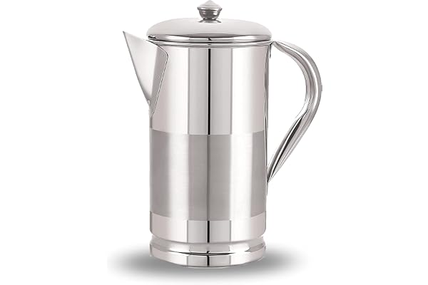 Neelam Stainless Steel Lemon Jug - 1.5 LTR, Durable & Elegant Beverage Jug for Serving Water, Juices, Lemonade and Other Drinks, Ideal for Daily Use, Parties & Special Occasions, Easy to Clean