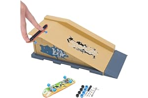 GR8WARE Dedos Skateboard para Dedos Miniskate de Juguete para Dedos Juego de Miniskate Rampa para Monopatín con Dedos Miniskateboard de Entrenamiento con Dedos Minipatinetas regalo para Niños Adolescentes
