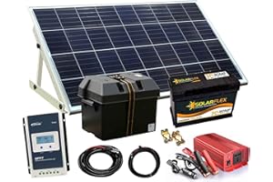 LOWENERGIE Solar Panel Electricity Generator Kit Charge Controller Battery Inverter (150/1000w, MPPT CONTROLLER)