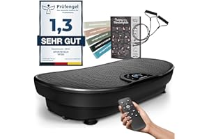 Sportstech VP250 und VP275, Vibrationsplatte für Zuhause, Deutsche Qualitätsmarke, leiser Motor, Fitness Training, Fettverbrennung, Muskelaufbau, Ganzkörpertraining, bis zu 180 Intensitätsstufen