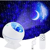 LED Sternenhimmel Projektor,OxyLED LED Sternenlicht Projektor mit Fernbedienung&Bluetooth&Timer,Rotierende Wasserwellen Proje