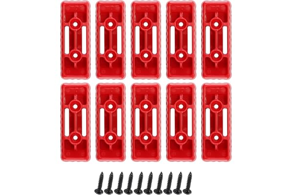 Gurtt Monteringsfötter (röd) Robust fäste för verktygslådan Säker och stabil montering kompatibel med Packout-system – paket med 10