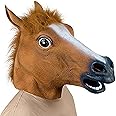 Halloween Mask Horse Head Mask Deluxe Novelty Halloween Costume Party Latex Animal Head Mask