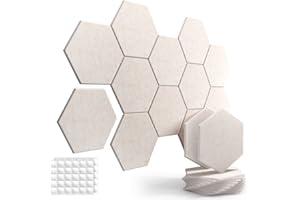 Soundsbay Paneles Acústicos Autoadhesivos 12 piezas 30x25x0.9 cm Espuma Insonorizacion Acustica para reducir el ruido interior en estudio/oficina