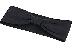 tanzmuster Cinta para el Pelo/Frente con Efecto Lazo. Un práctico Accesorio para la Clase de Ballet en los Colores Rosa, Azul Claro, Blanco, Negro, Fucsia y Lila.