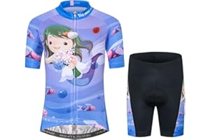 JPOJPO Children Cycling Jersey Set Clothing Boys Girls Shorts Pad Suits