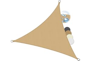 Sol Royal Sonnensegel dreieckig Wasserdicht 3x3x3m Terrasse – Sonnensegel Balkon Segeltuch UV Sonnenschutz Garten Pool Camping Sonnenschutz Segel Sand – PS9