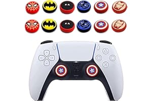 JAEESPON Lot de 12 coques de protection pour manette de jeu analogique sans fil - Fantastique protection antidérapante en silicone pour PS5/PS4/Xbox Onee/360/Nintendo Switch PRO