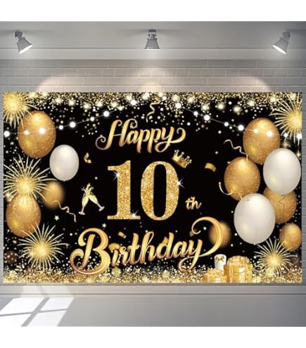 Décor De Photo Joyeux Anniversaire Banderole 1.1 X 1.8M Toile De Fond