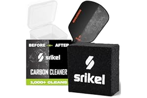 Srikel Pickleball Paddle Eraser & Cleaner – Premium Carbon Cleaner for Raw Carbon Fiber Pickleball Paddles, Seamless Mold Design, Fast & Easy Rubber Eraser Removes Ball Residue, Dirt & Scratches