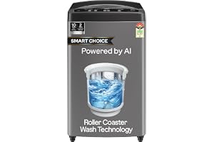 Godrej 7 Kg 5 Star, AI Powered, Fabrisafe Steel Drum, Magic Lint Filter, Fills Tub At ~0 Water Pressure, Fully-Automatic Top Load Washing Machine (WTEON ALP 70 5.0 FDUN GPGR, Graphite Grey)