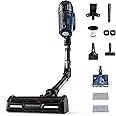 Rowenta RH98C8 X-Force Flex 12.60 Aqua Cordless Stick Vacuum Cleaner | 150 Air Watt | Up to 45 Minutes Running Time | 2-in-1 Cleaning Including Aqua Nozzle | Flex Joint | LED Nozzle | Blue/Black