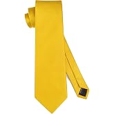 HISDERN Solid Color Men's Ties Wedding Tie Formal 8.5cm Classic Business for Men Accessories Clothing for Business Party Offi