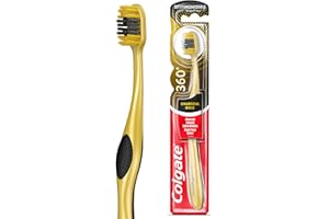 Colgate COL360CG Ręczna Szczoteczka Do Zębów, Żółty/Czarny