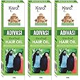 Mahishmati Original Adivasi Herbal Hair Growth Oil, Controls Hair fall, Strong and Healthy Hair, Repair Frizzy Hair | Scalp Nourishment | Helps Hair Thickening | Reduces Split Ends 100ml (Pack of 3)