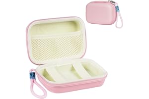 Ainiv Torba na aparat cyfrowy kompatybilna z Sony ZV-1/Ricoh GR/Casio zr1000/1200/Canon G7/SX720/Panasonic ZS110, mała torba do noszenia na aparat cyfrowy, różowy