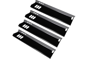 GFTIME 38cm Placa de Calor Barbacoa de Gas Piezas de Repuesto para Dyna-Glo DGF510SSP, DGF510SSP-D, Backyard BY12-084-029-98, Uniflame GBC1059WB, y otra Parrilla Barbacoa Acero de Porcelana Reemplazo