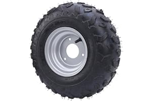 FOCKETY Llantas de 6 pulgadas, llantas 145/70-6, llantas 145x70-6, llantas de 3 pernos para karts, llantas de goma para carreras, llantas para vehículos todo terreno, UTV, cuatriciclos,