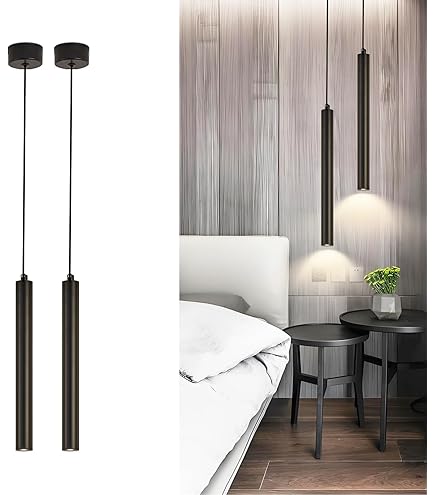 Lampada Sospesa Cilindrica Nera GU10 - Perfetta Per Cucina E Soggiorno | Vetrineinrete - Foto 13