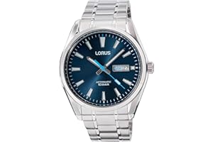 Lorus Mężczyźni Automatic Zegarek Automatyczny, Niebieski, 42,5mm